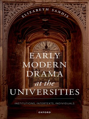cover image of Early Modern Drama at the Universities